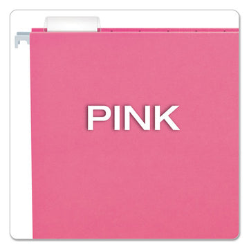 Pendaflex® Colored Hanging Folders, Letter Size, 1-5-cut Tab, Pink, 25-box freeshipping - TVN Wholesale